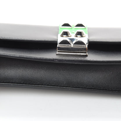 Prada City Calfskin Studded Mini Elektra Crossbody Bag Black Verde 14 of 15
