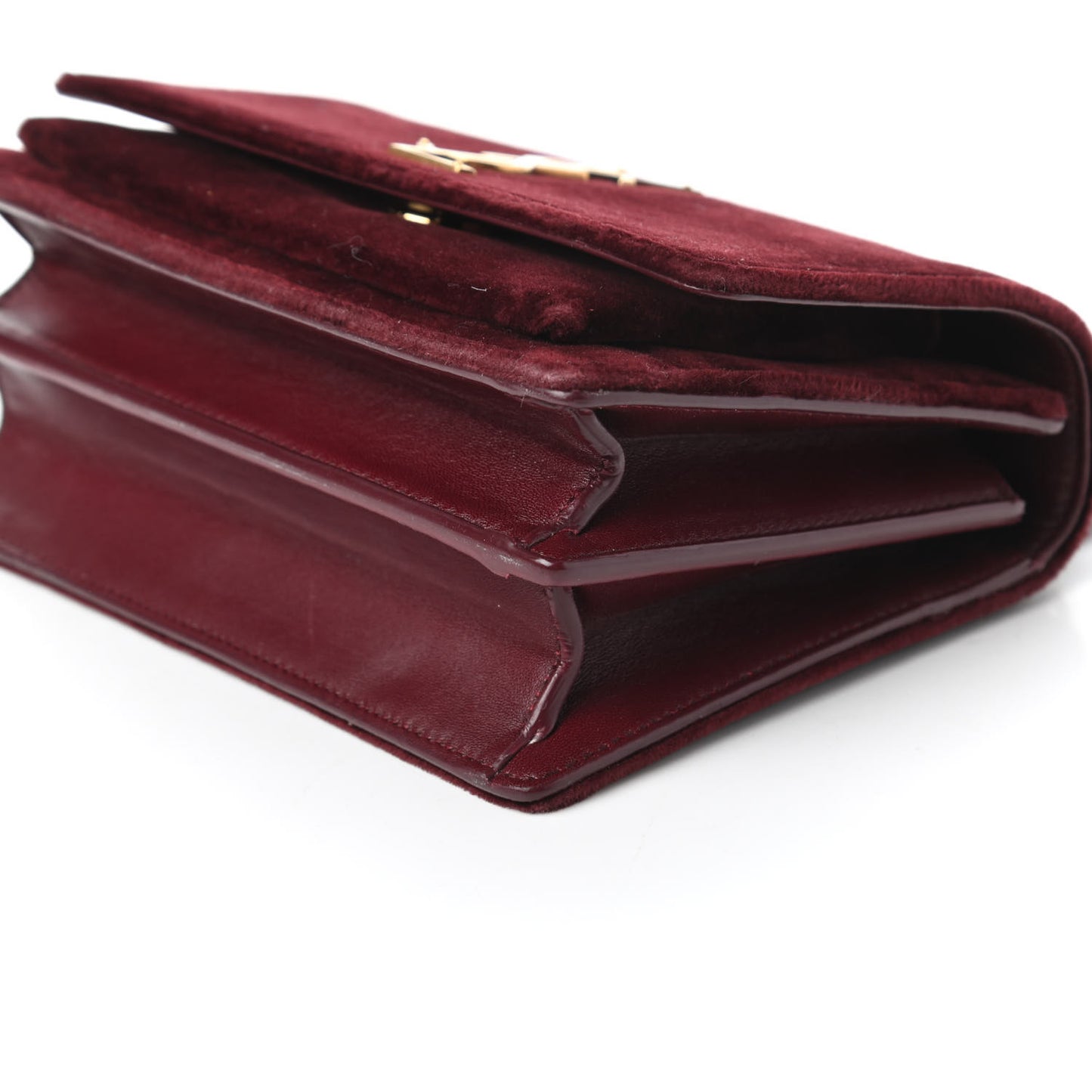 Velvet Small Monogram Sunset Burgundy
