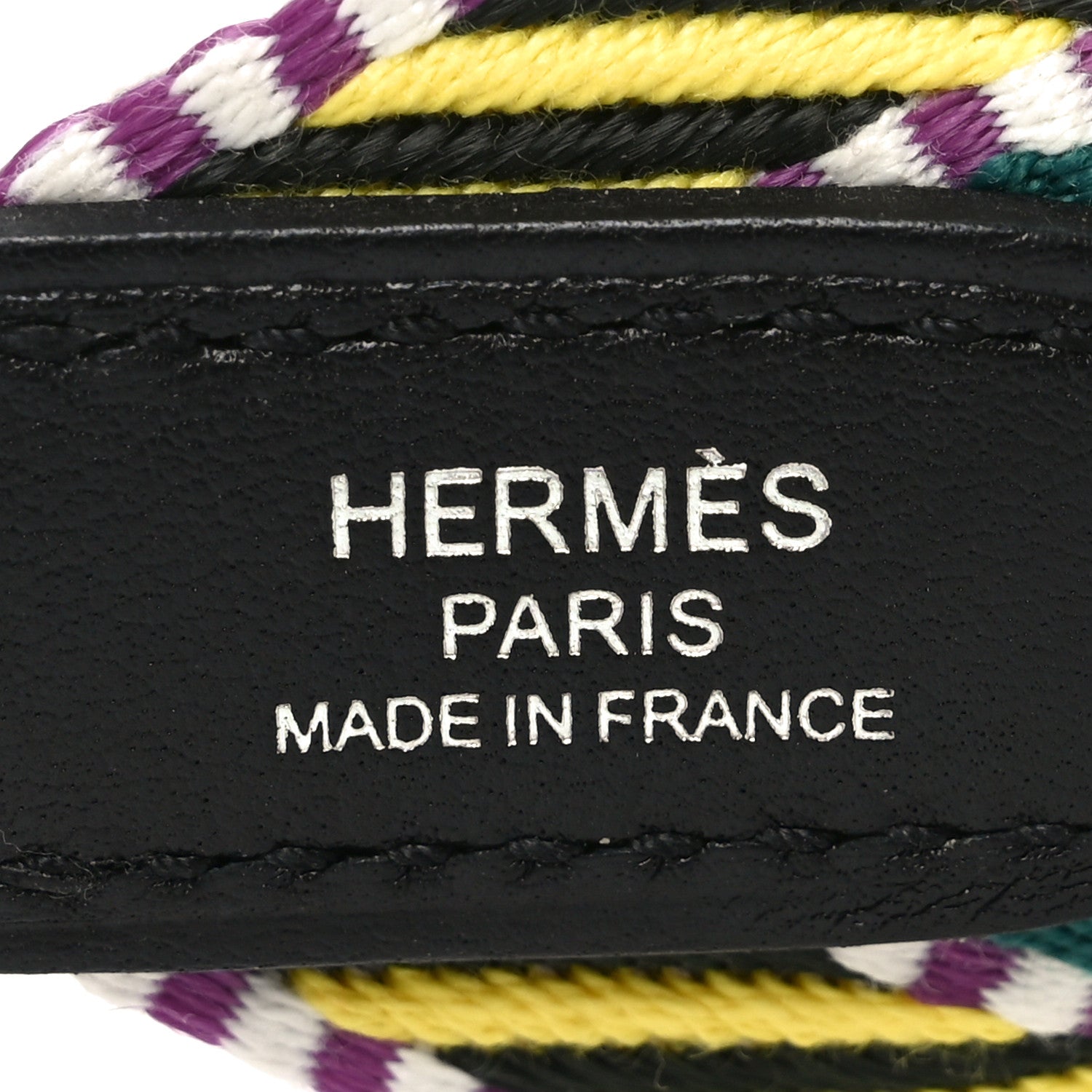 Hermes Toile Swift 50mm Sangle Cavale Shoulder Strap Multicolor Black 3 of 4