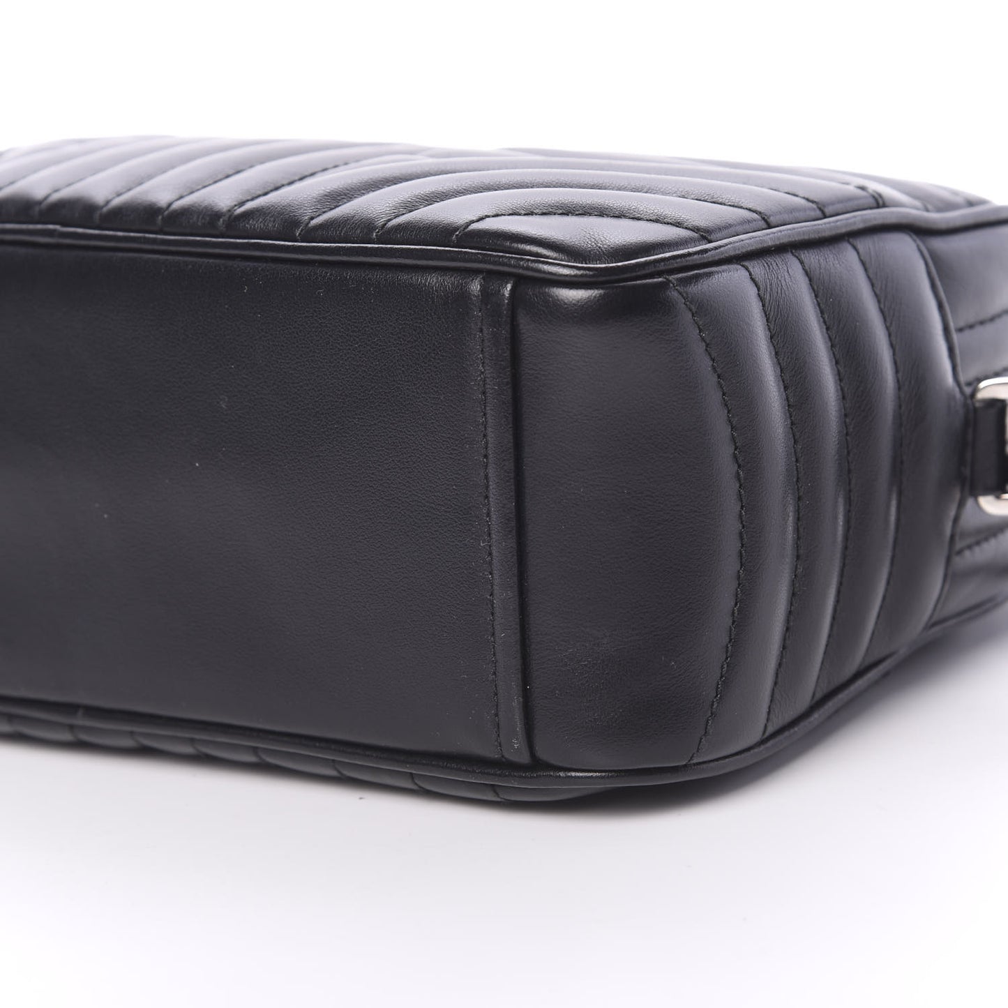 Soft Calfskin Diagramme Crossbody Bag Black