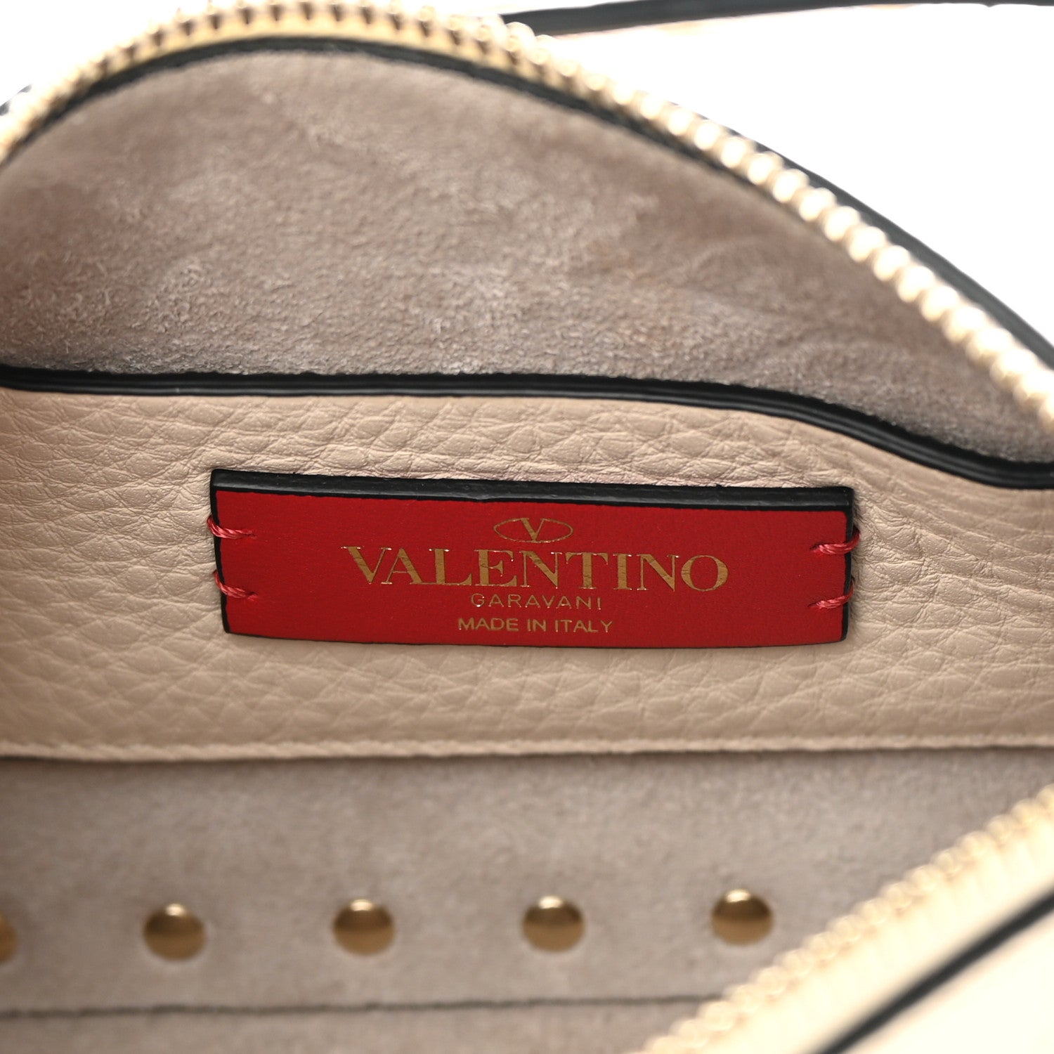 Valentino Garavani Pebbled Calfskin Small Rockstud Flip Lock Shoulder Bag Light Ivory 6 of 11