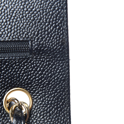 Chanel Caviar Quilted Jumbo Double Flap Black 11 of 12