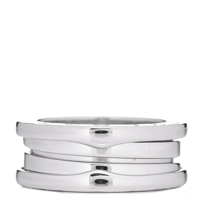 Bulgari 18K White Gold B.Zero1 Two-Band Ring 50 5.25 1 of 7