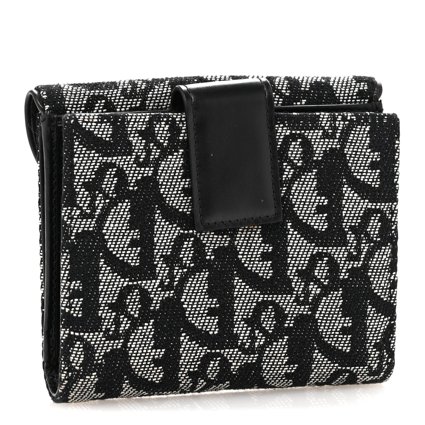 Monogram Compact Saddle Wallet Black