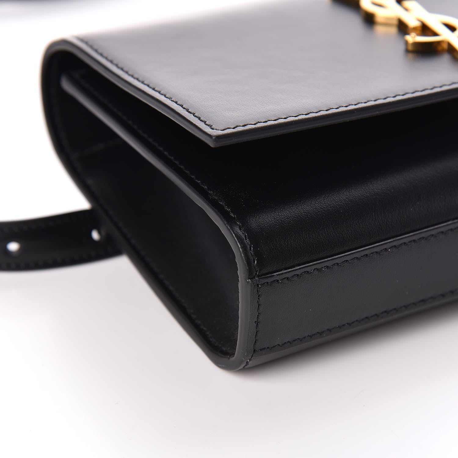 Saint Laurent Smooth Calfskin Monogram Kate Belt Bag Black 8 of 9
