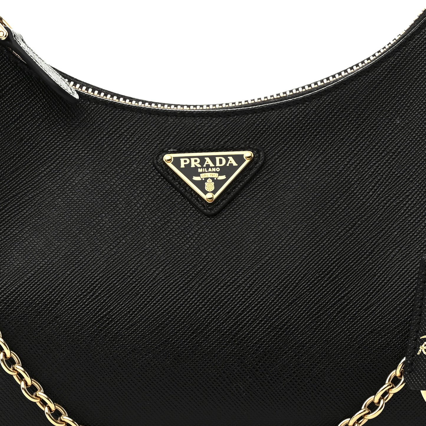 Saffiano Lux Re-Edition 2005 Shoulder Bag Black