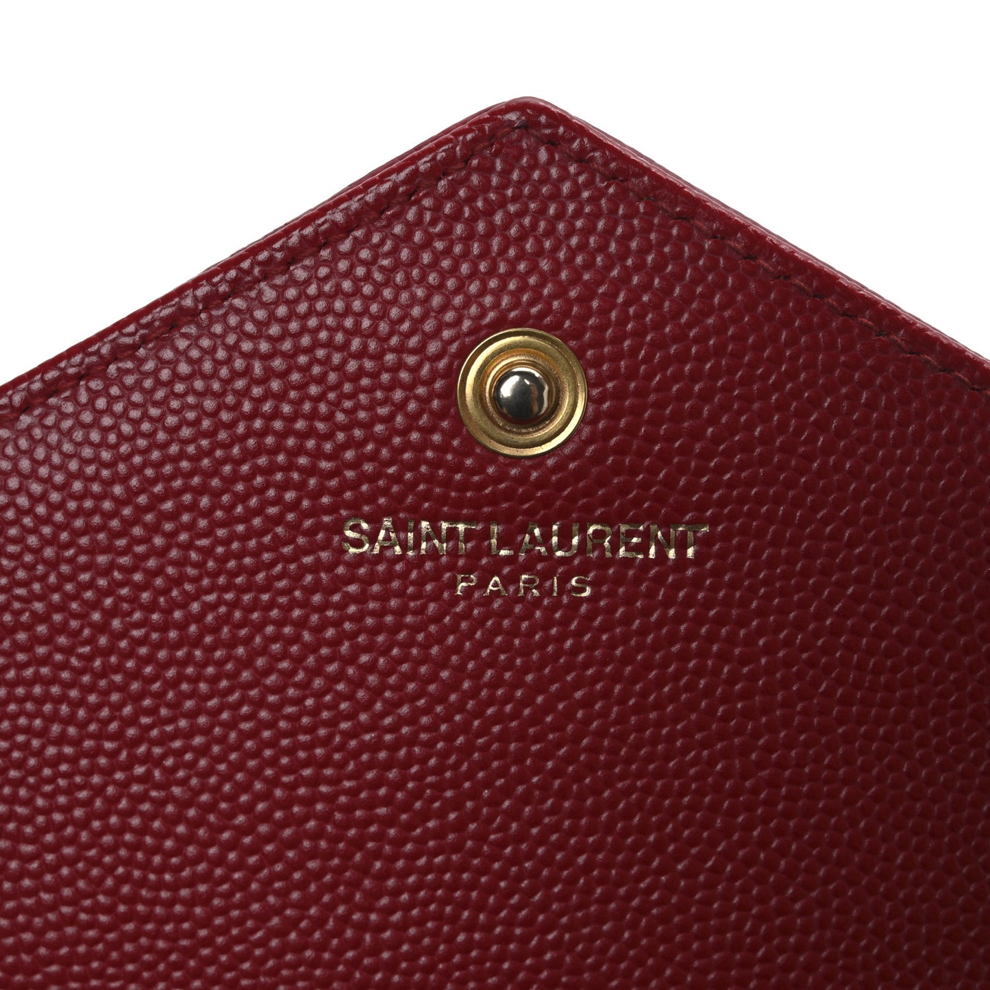 Grain De Poudre Matelasse Chevron Monogram Chain Wallet New Red