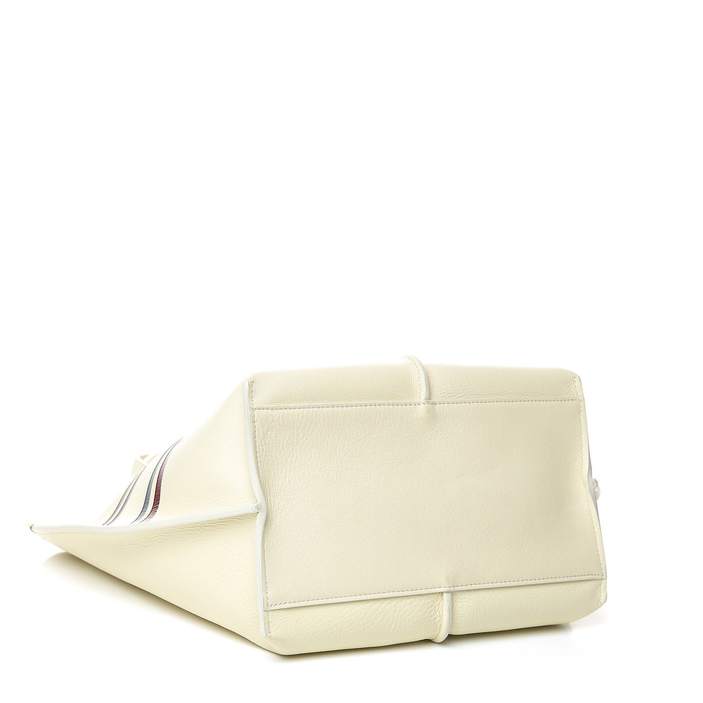 Smooth Calfskin Medium Vick Tote Off White