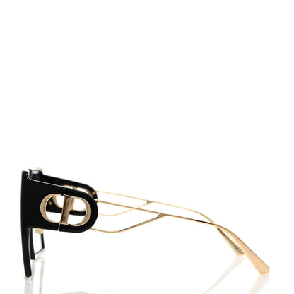 Christian Dior Acetate Square 30 Montaigne Sunglasses Black Gold 3 of 8