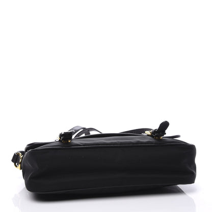 Prada Tessuto Nylon Saffiano Small Messenger Bag Black 3 of 9