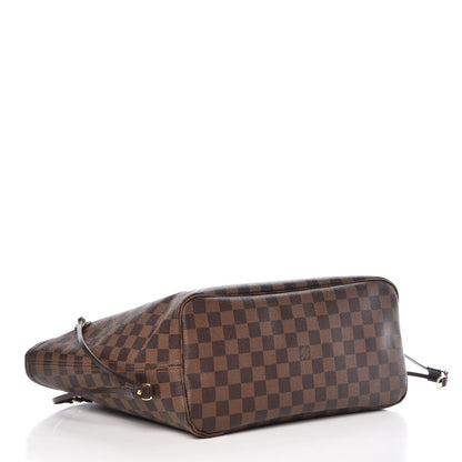 Louis Vuitton Damier Ebene Neo Neverfull MM Rose Ballerine 4 of 11