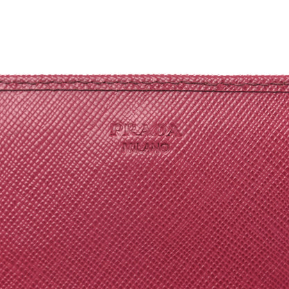 Prada Saffiano Metal Oro Chain Wallet Peonia 6 of 15