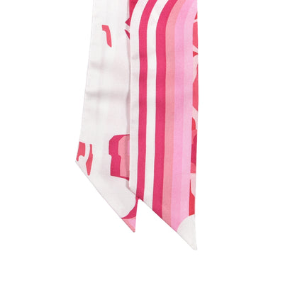 Hermes Silk Brides de Gala Shadow Twilly Rose Blanc Fuchsia 2 of 4