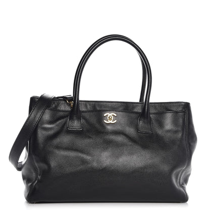 Chanel Calfskin Cerf Executive Shopper Tote Black 1 of 10