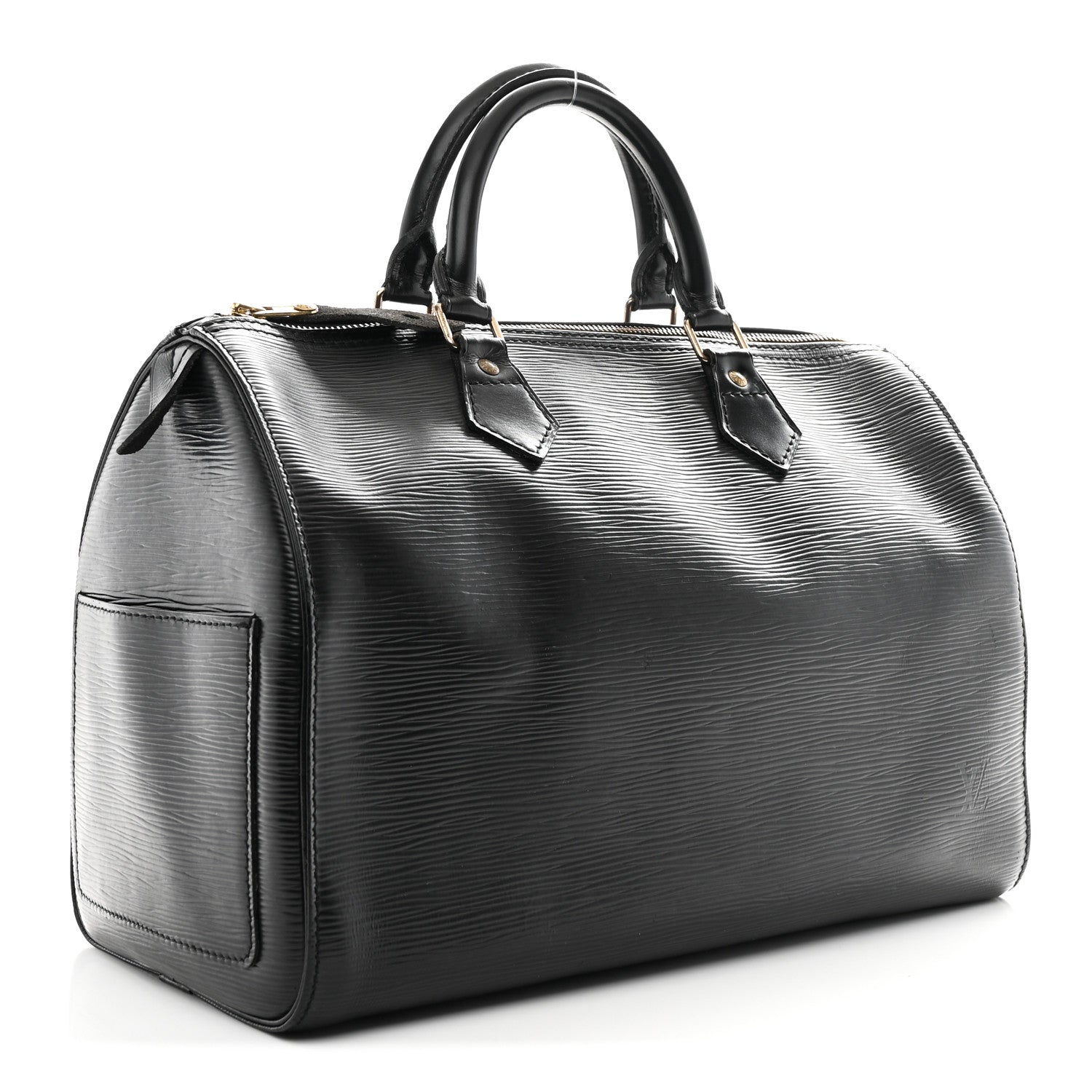 Louis Vuitton Epi Speedy 30 Black 3 of 10