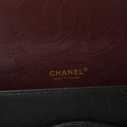 Chanel Caviar Quilted Jumbo Double Flap Black 6 of 12