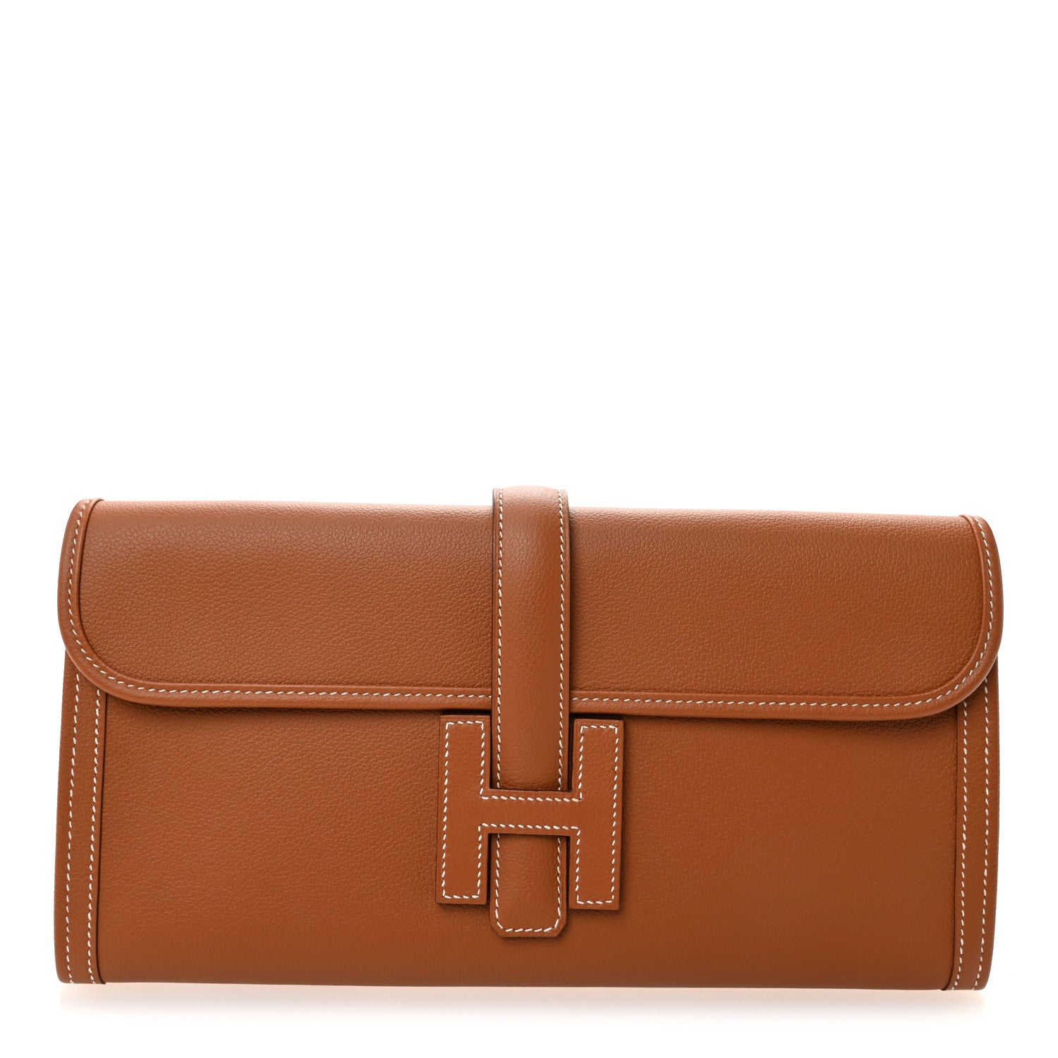 Hermes Evercolor Jige Elan 29 Clutch Gold 1 of 7