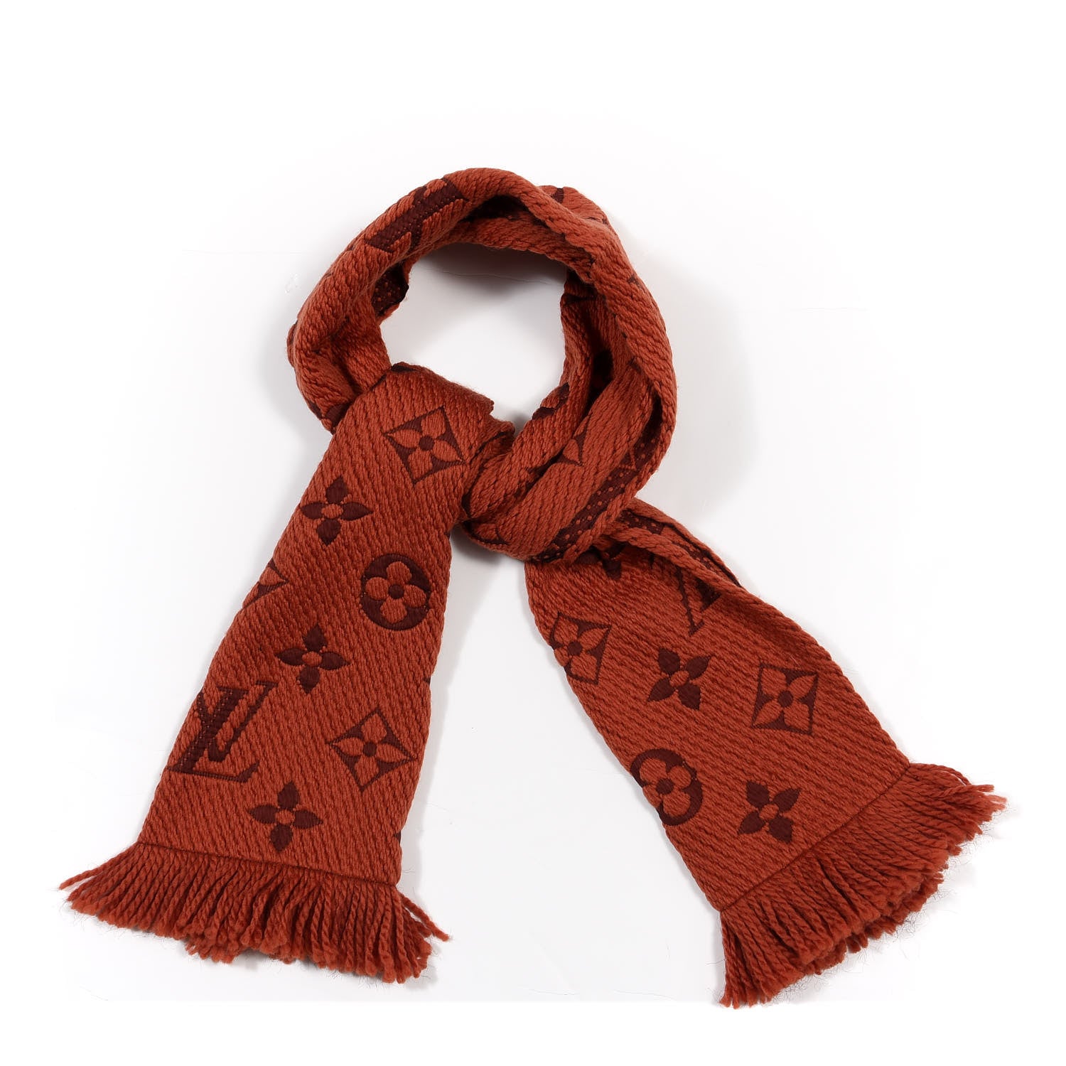 Louis Vuitton Wool Silk Logomania Scarf Orient 1 of 3