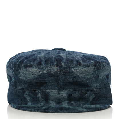 Christian Dior Cotton Denim Baker Boy Hat 57 Blue 3 of 9