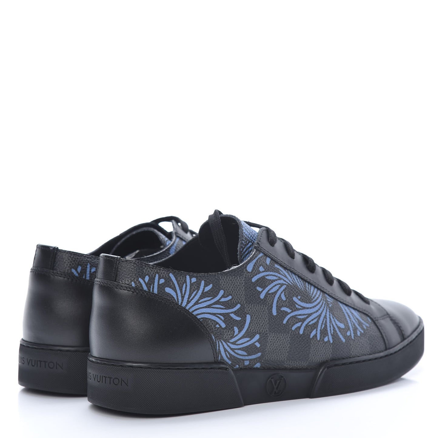 Damier Graphite Rope Sneakers 5 Blue