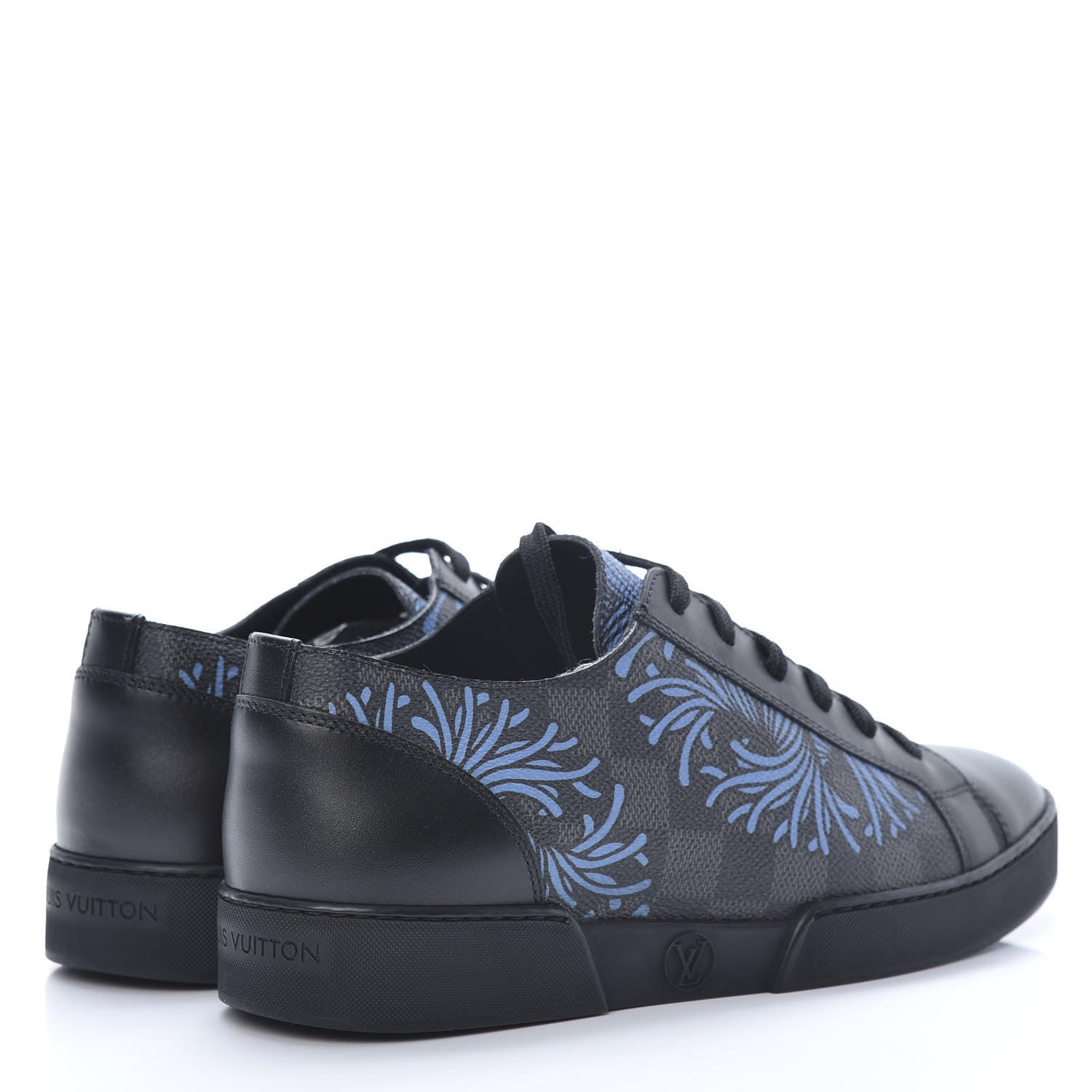 Louis Vuitton Damier Graphite Rope Sneakers 5 Blue 4 of 8
