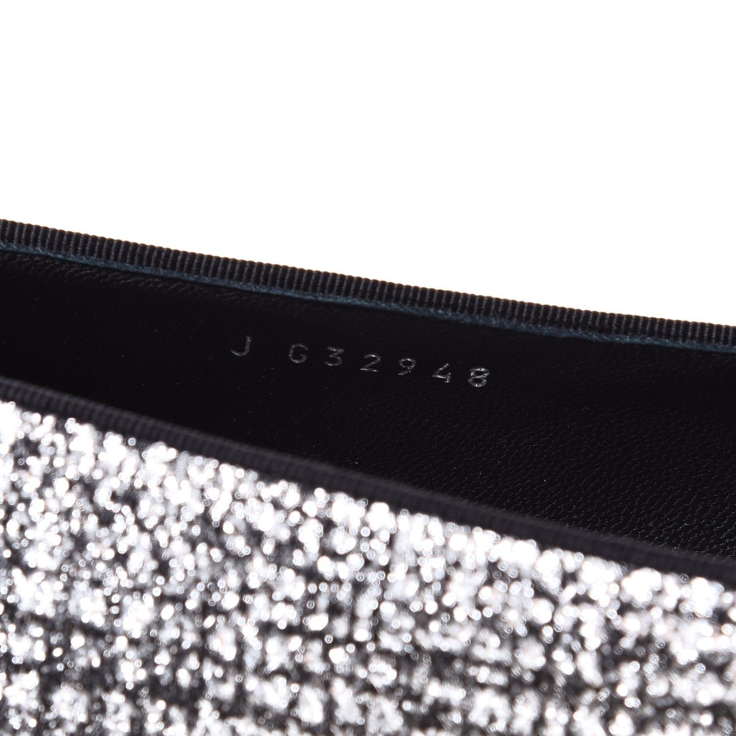 Fantasy Fabric Grosgrain CC Mocassin Loafers 41 Silver Black
