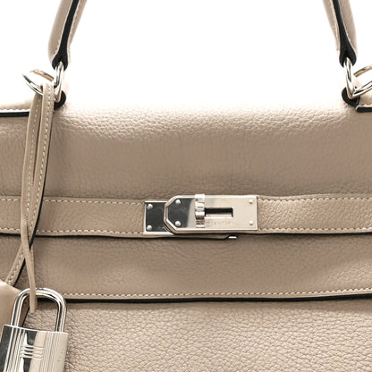 Hermes Taurillon Clemence Voyage Kelly 50 Gris Tourterelle 8 of 14