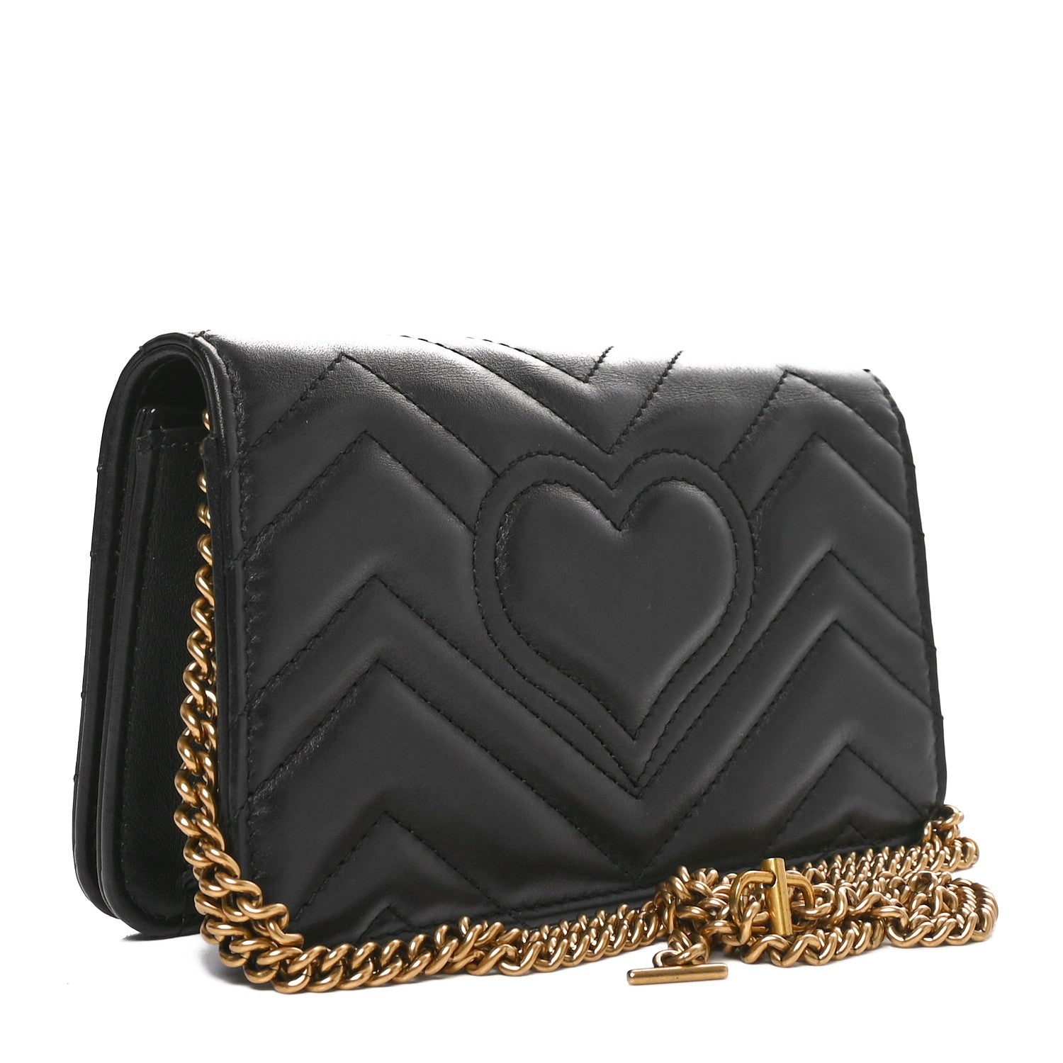 Gucci Calfskin Matelasse GG Marmont Mini Bag Black 3 of 10