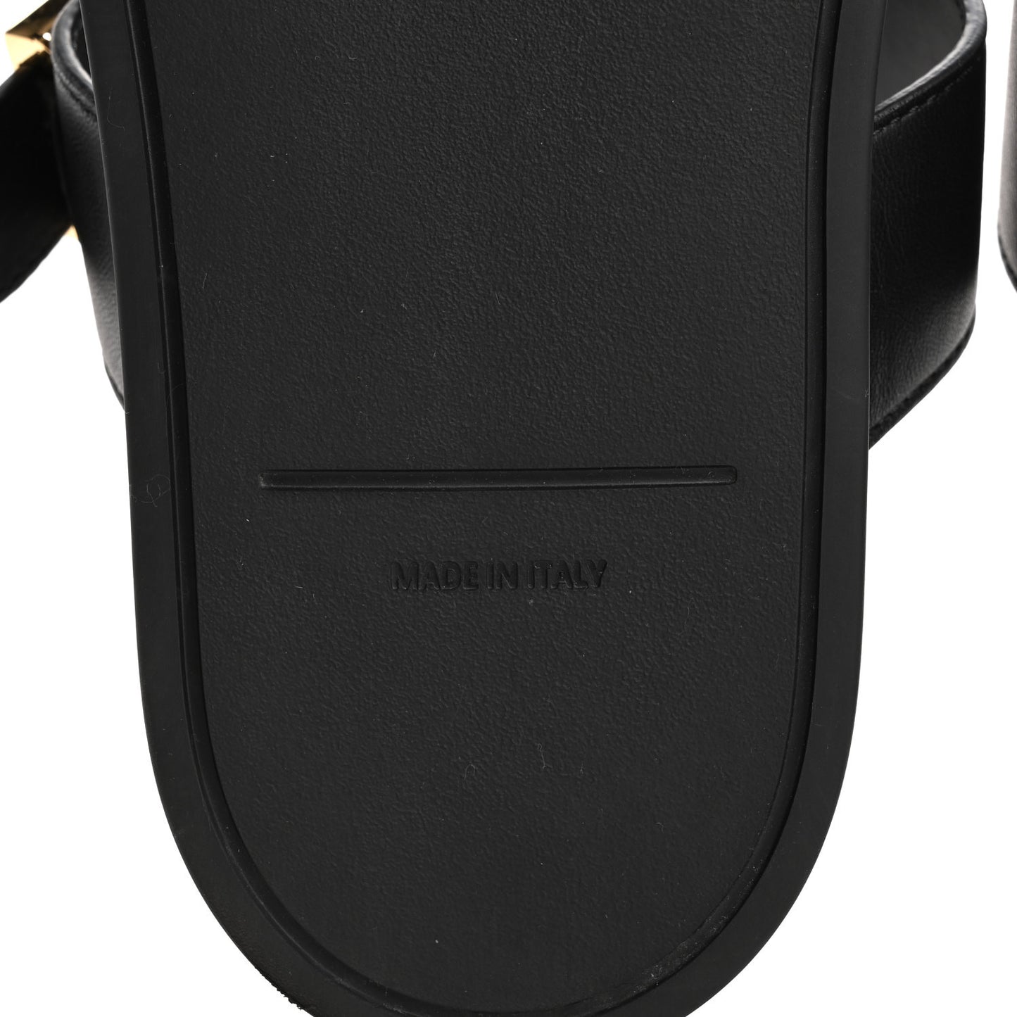 Nappa Embossed FF Fendi Feel Sandals 37 Black