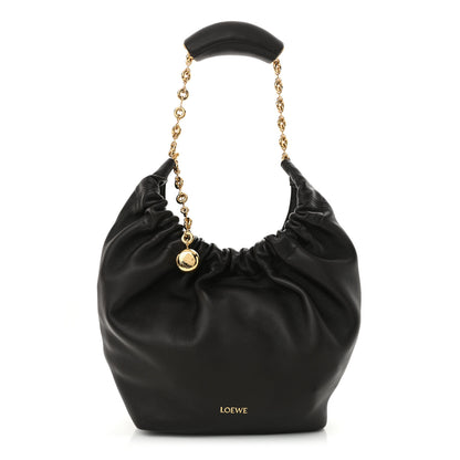 Loewe Nappa Small Squeeze Bag Dark Brown 1 of 9