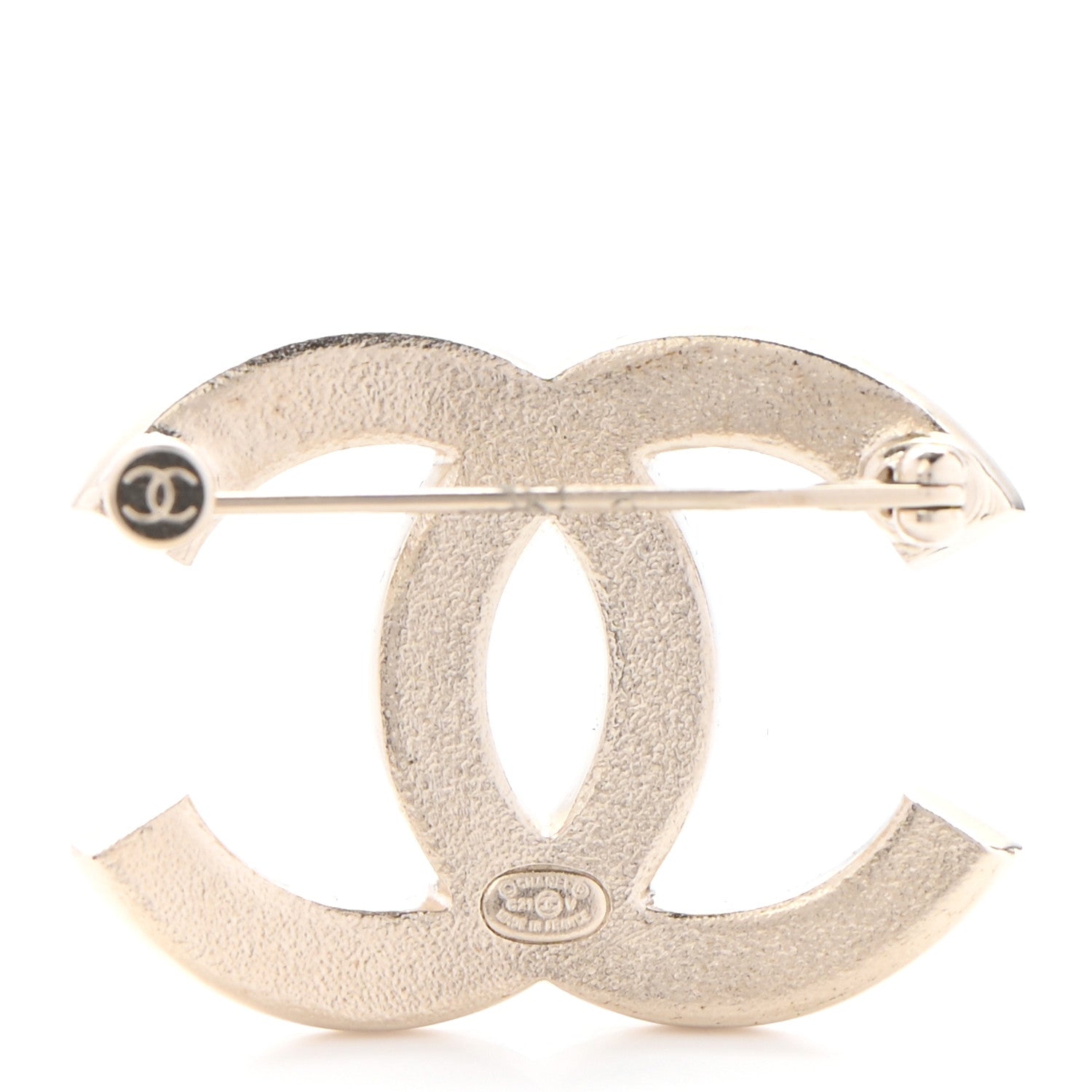 Chanel Crystal Palais Garnier CC Brooch Gold 3 of 5