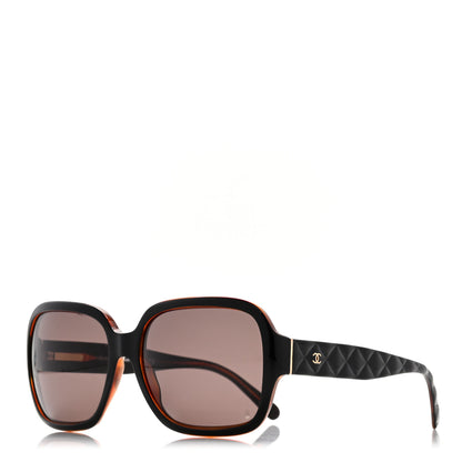 Chanel Quilted CC Sunglasses 5124 Dark Brown 1 of 8