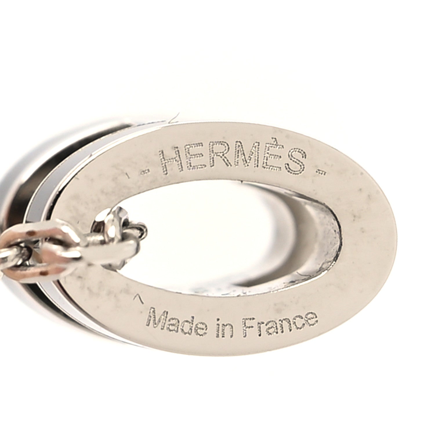 Hermes Lacquered Palladium Mini Pop H Pendant Necklace Black 5 of 5