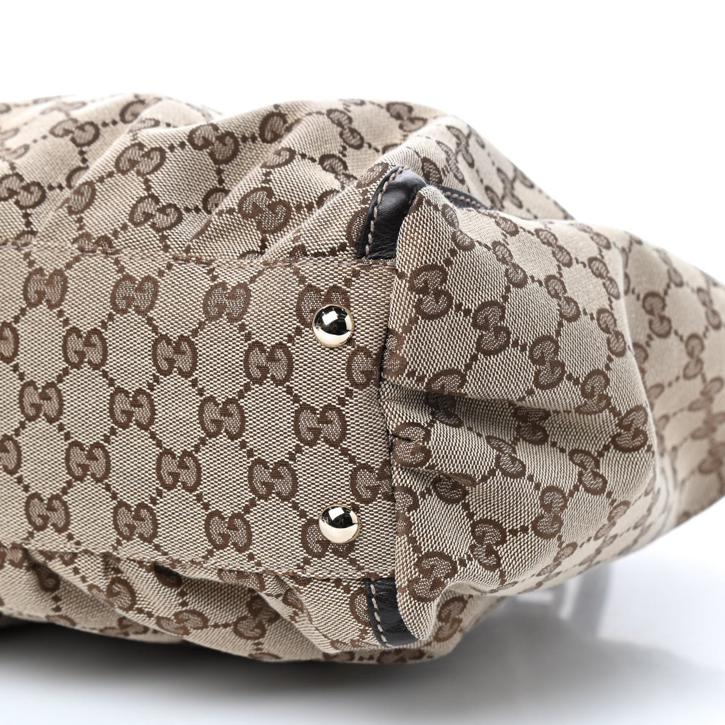 Monogram D Gold Tote Dark Brown