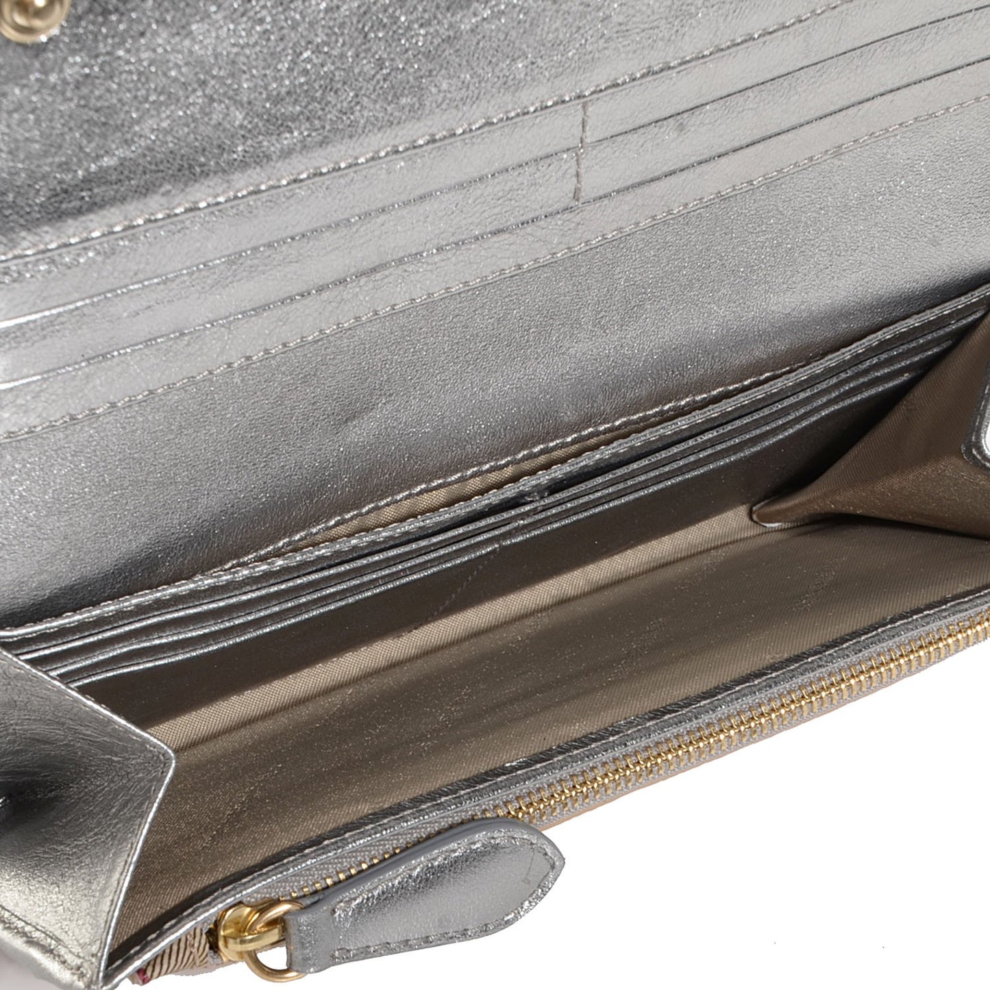 Haymarket Check Winsley Continental Wallet Silver