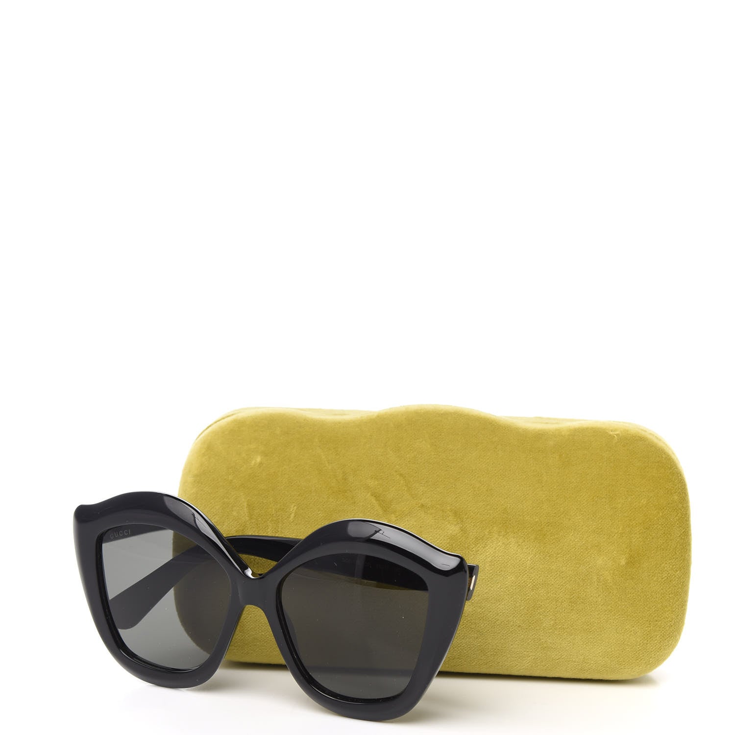 Gucci Cat Eye GG0117S Sunglasses Black 7 of 7