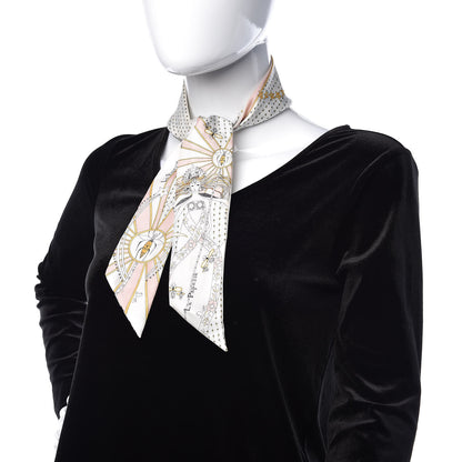 Christian Dior Silk High Priestess Tarot Mitzah Scarf Off White 2 of 3