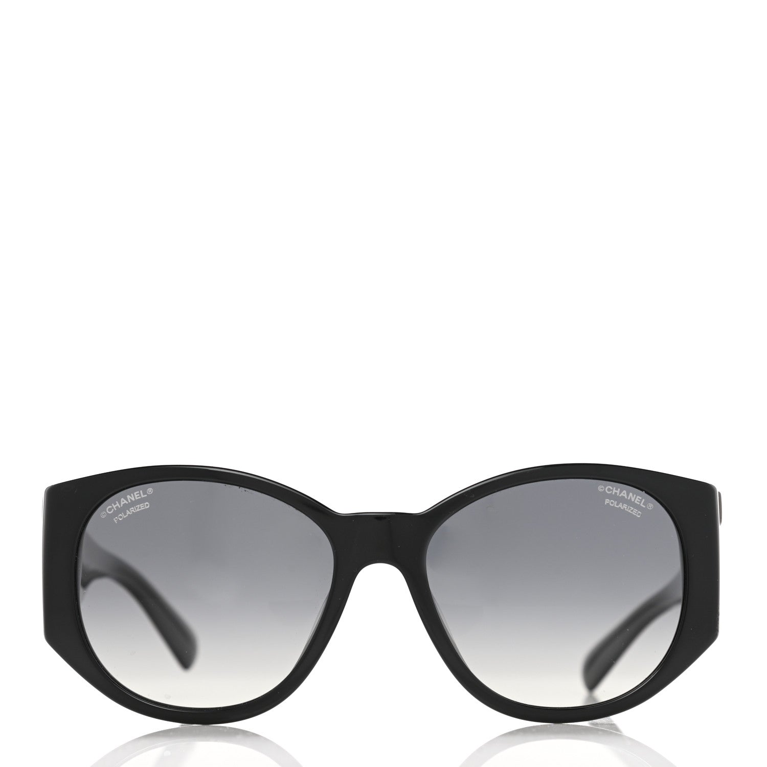 Chanel Oval Sunglasses 5411-A Black 2 of 8
