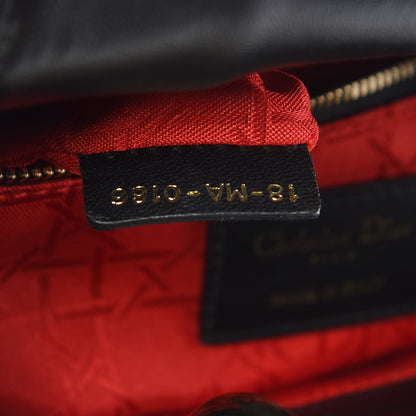 Christian Dior Lambskin Cannage Small Lucky Badges My Lady Dior Black 7 of 13