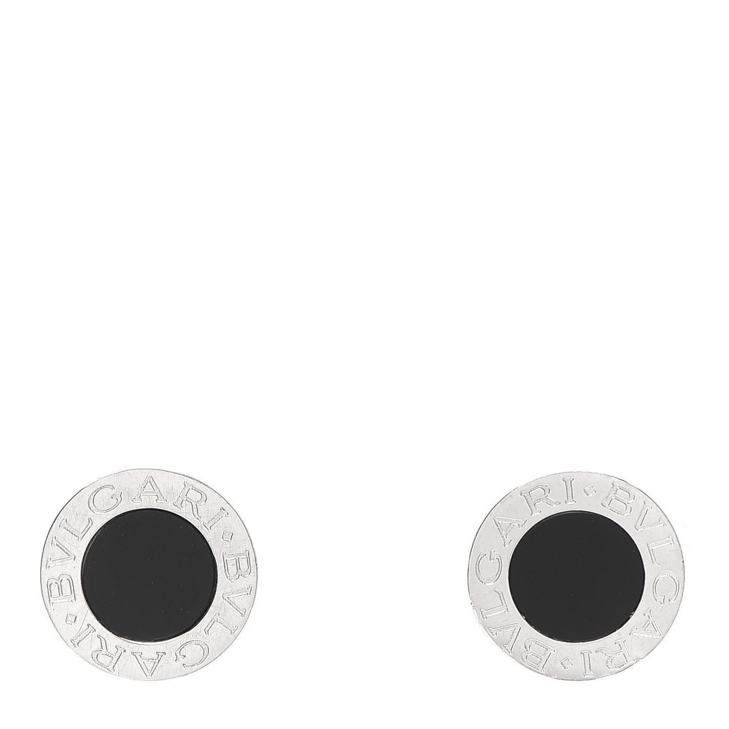 18K White Gold Black Onyx BVLGARI BVLGARI Stud Earrings