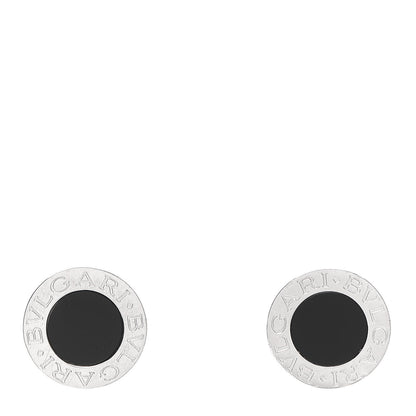 Bulgari 18K White Gold Black Onyx BVLGARI BVLGARI Stud Earrings 1 of 4