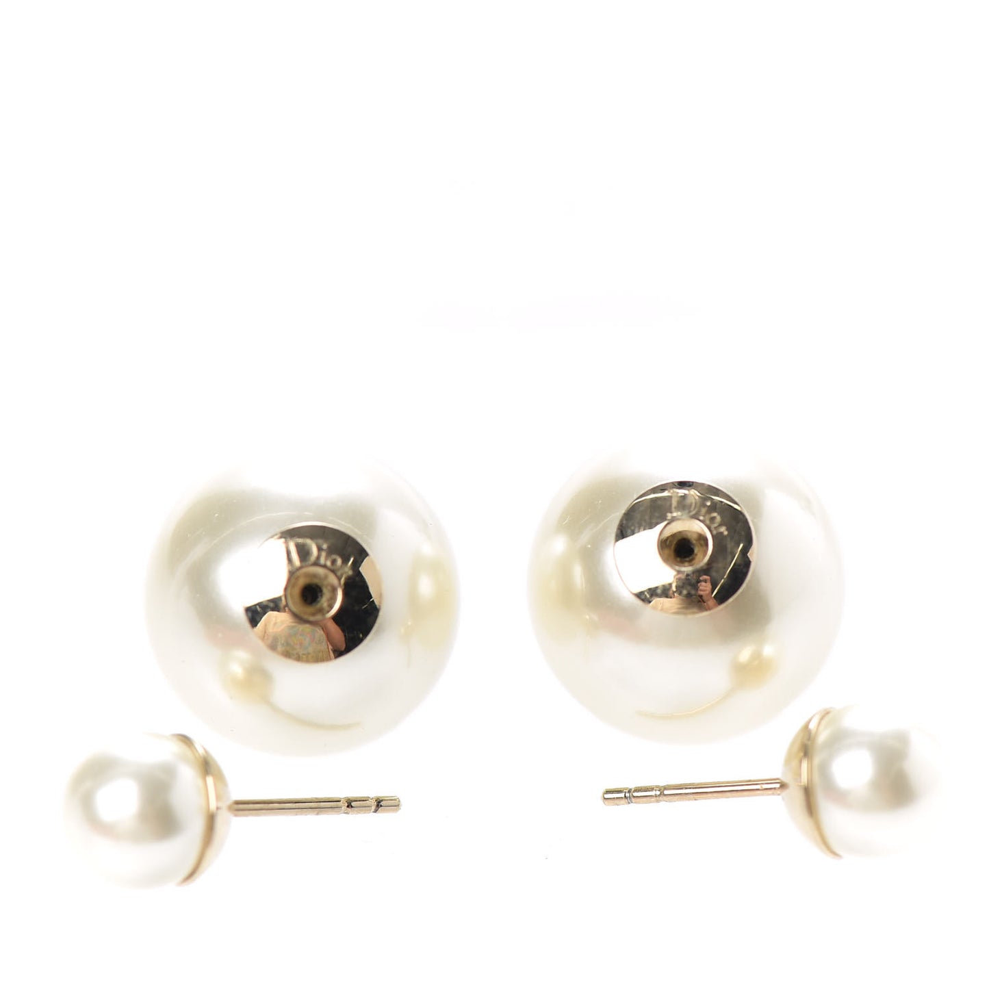 Pearl Mise En Dior Tribal Earrings Gold