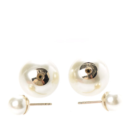 Christian Dior Pearl Mise En Dior Tribal Earrings Gold 3 of 4