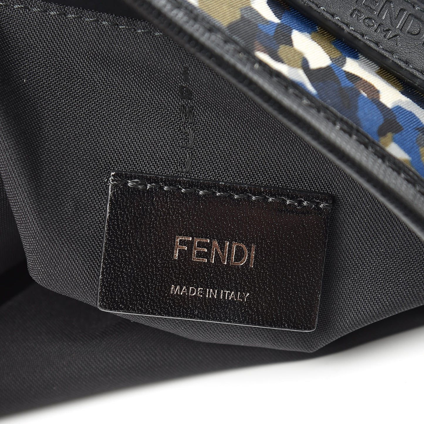 Nylon Vitello Elite Denim Granite Flap Backpack Military Black