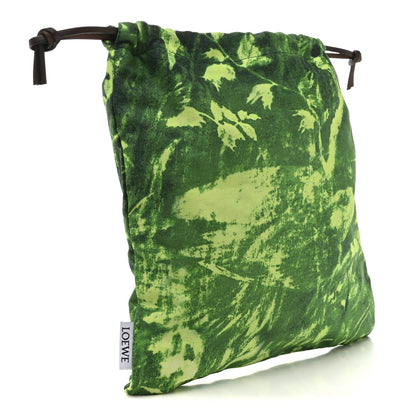 Loewe Canvas Paula's Ibiza Parrot Print Small Drawstring Pouch Green 3 of 7