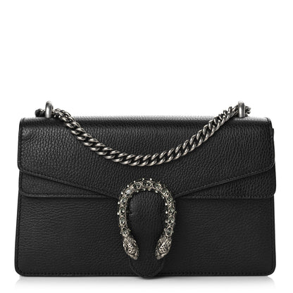 Gucci Pebbled Calfskin Small Dionysus Shoulder Bag Black 1 of 10