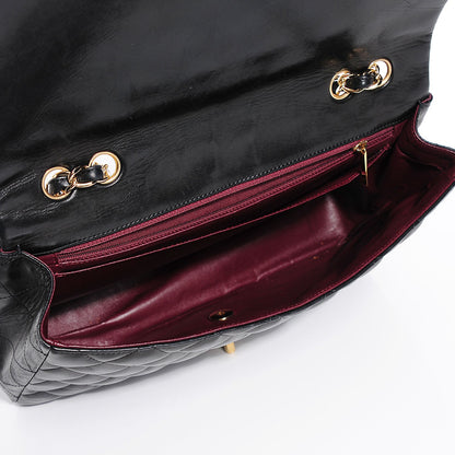 Chanel Lambskin Quilted Jumbo Single Flap Black 5 of 10