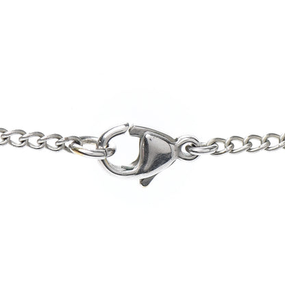 Chanel Pearl Bead CC Drop Necklace Silver 4 of 5