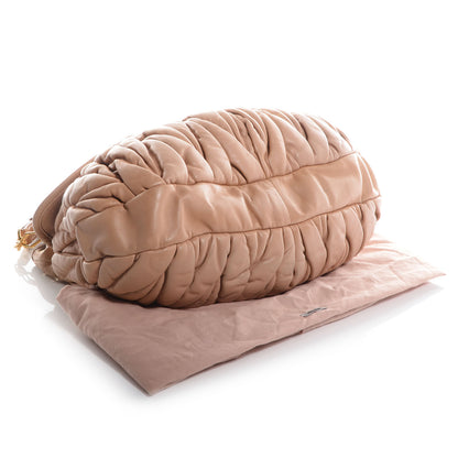 Miu Miu Lux Leather Matelasse Coffer Cuoio 4 of 11