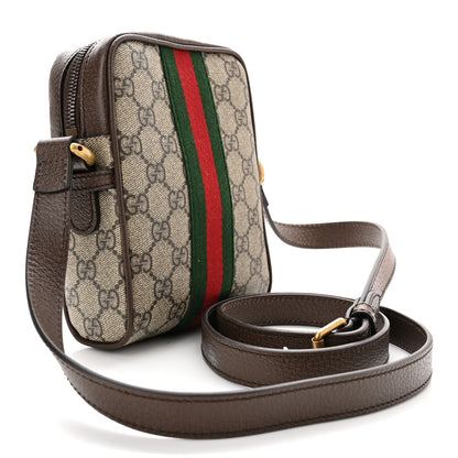 Gucci GG Supreme Monogram Web Mini Ophidia Messenger Brown 3 of 11